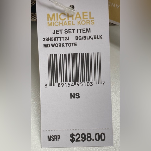 NWT Michael Michael Kors Jet Set Logo Work Bag - Picture 11 of 13